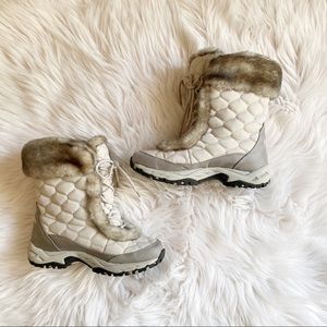LL Bean Quilted Lace-up Winter Boots-Size 7
